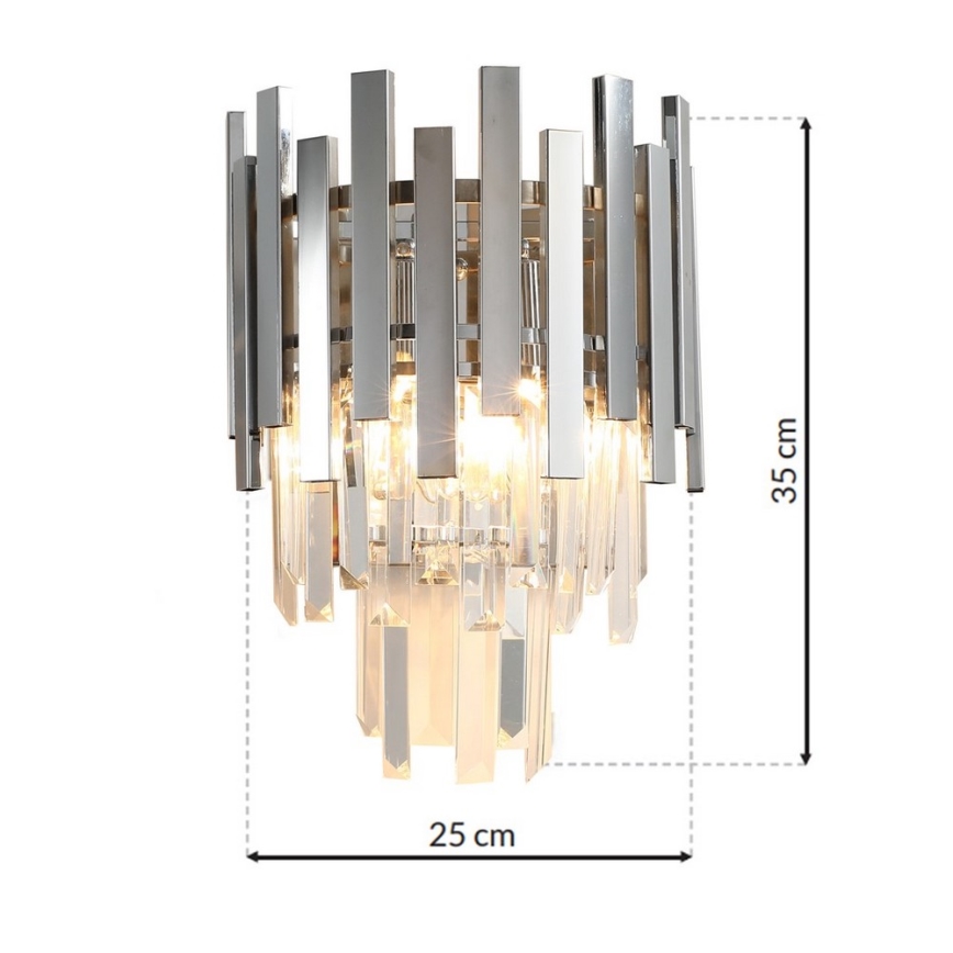 Iluminação de parede ASPEN 2xE14/40W/230V