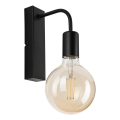 Iluminação de parede ASTRID 1xE27/60W/230V mate preto
