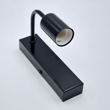 Iluminação de parede ASTRID 1xE27/60W/230V preto brilhante