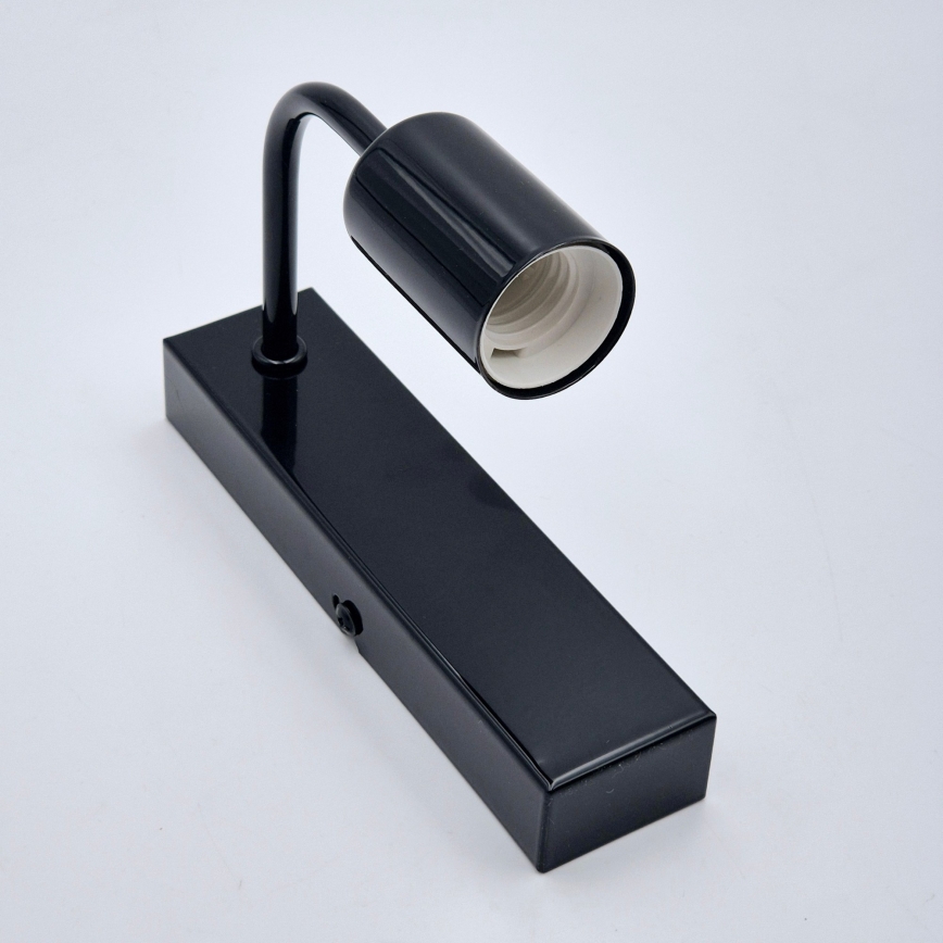 Iluminação de parede ASTRID 1xE27/60W/230V preto brilhante