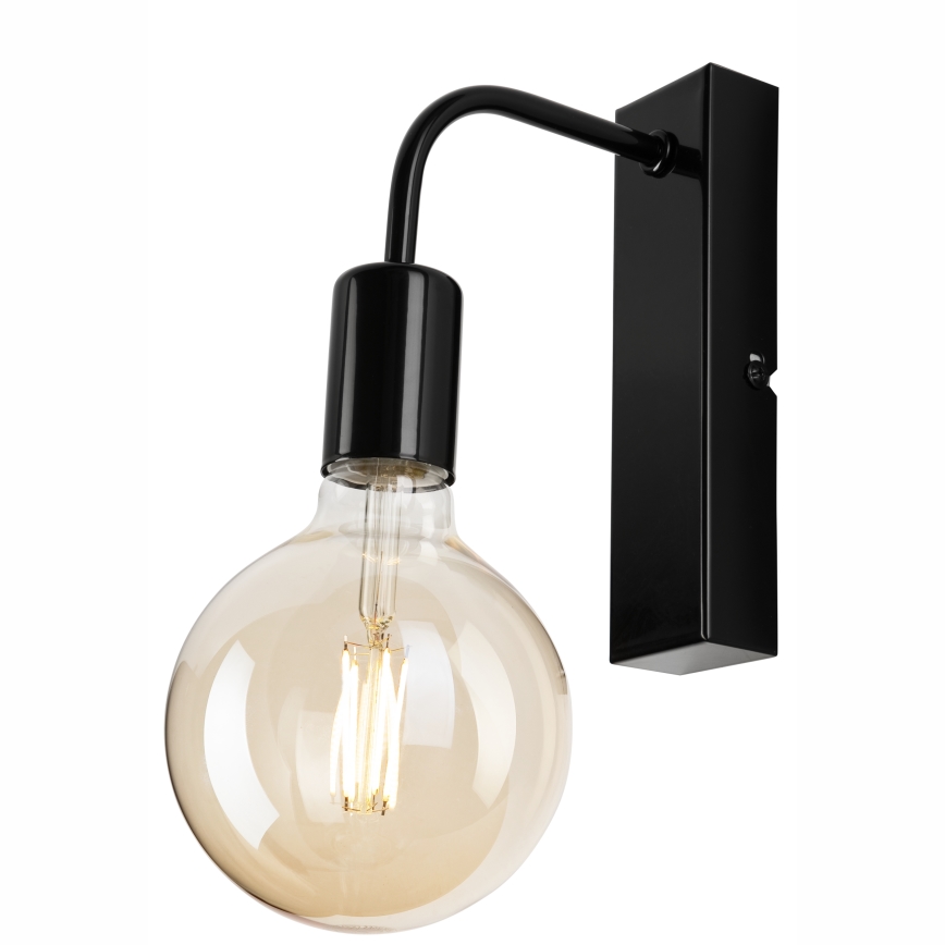 Iluminação de parede ASTRID 1xE27/60W/230V preto brilhante