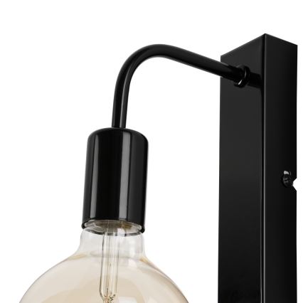 Iluminação de parede ASTRID 1xE27/60W/230V preto brilhante