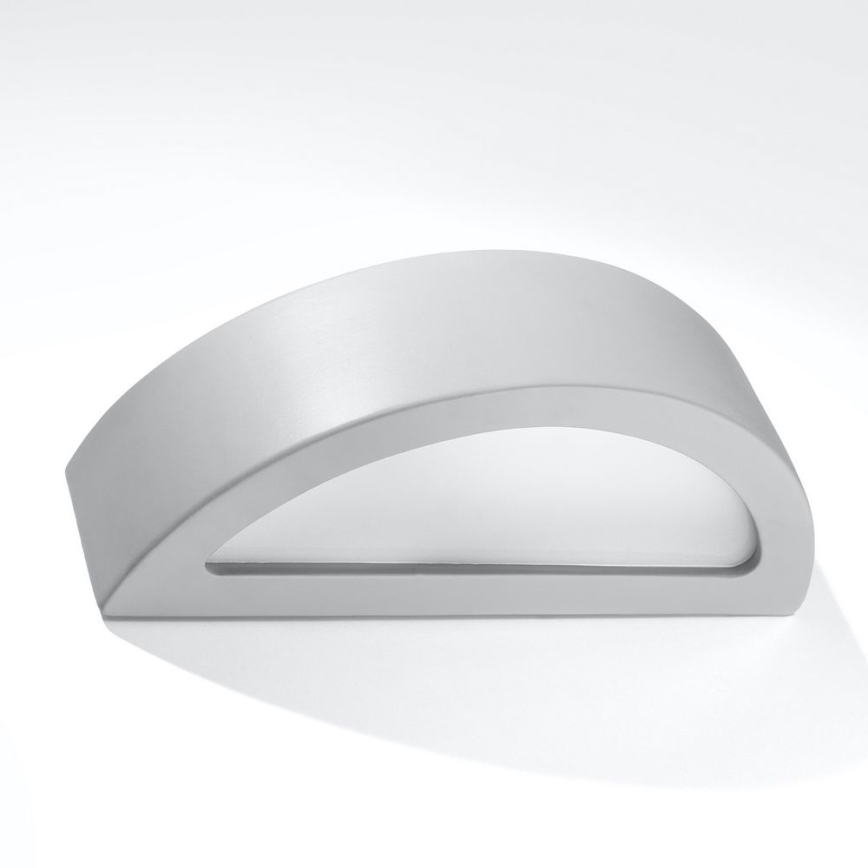 Iluminação de parede ATENA 1xE27/60W/230V cinzenta
