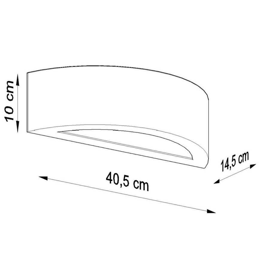 Iluminação de parede ATENA 1xE27/60W/230V cinzenta