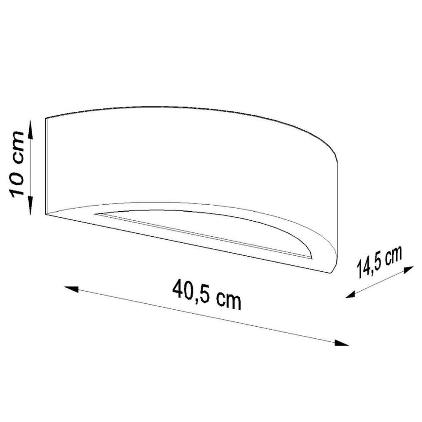 Iluminação de parede ATENA 1xE27/60W/230V preta