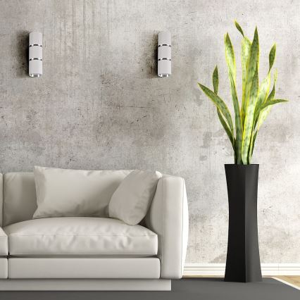 Iluminação de parede BAMBOO 2xGU10/10W/230V branco