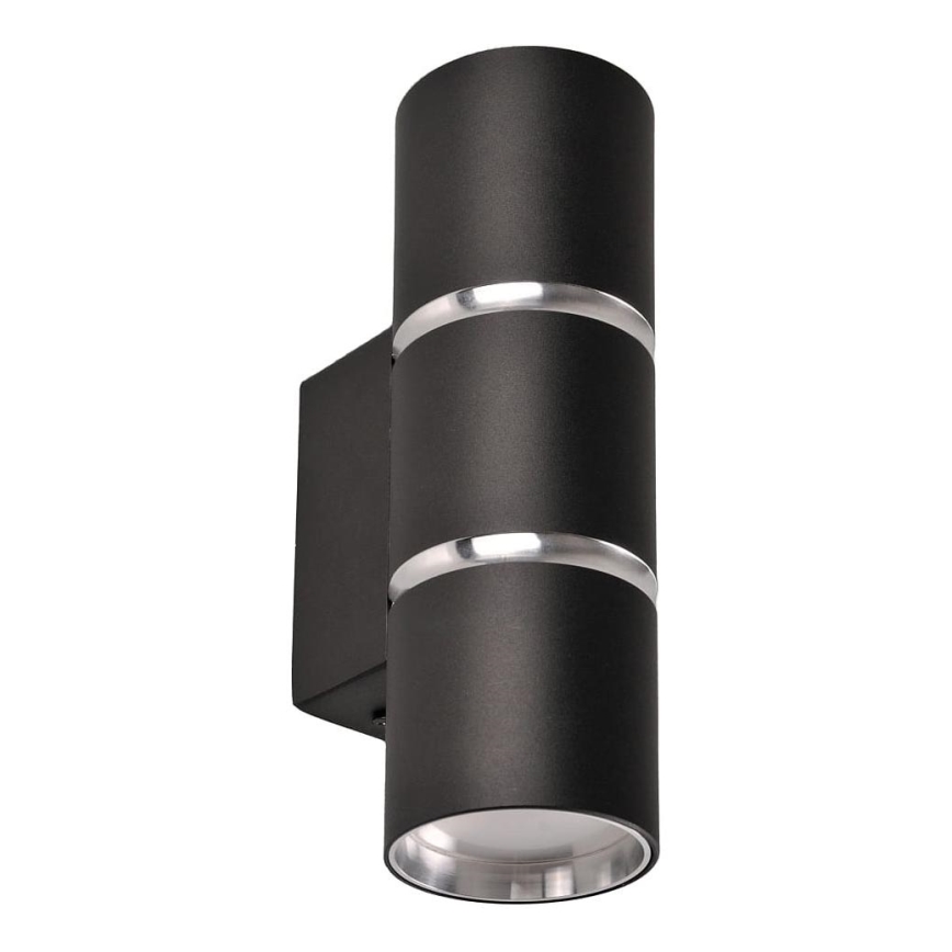 Iluminação de parede BAMBOO 2xGU10/10W/230V preto