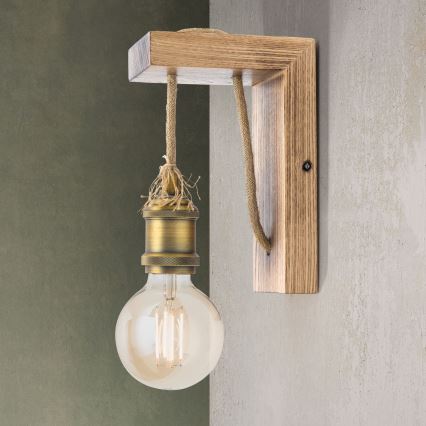 Iluminação de parede BASSENA 1xE27/60W/230V