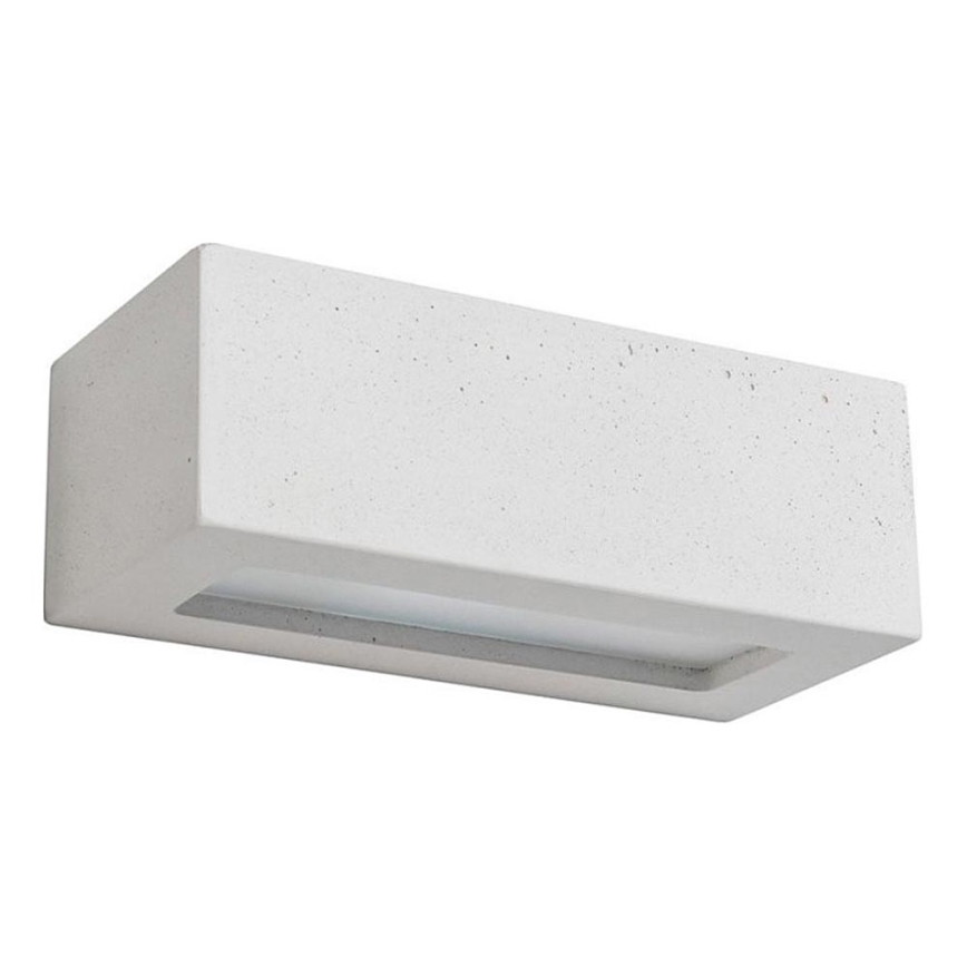 Iluminação de parede BLOCK 1xE27/40W/230V betão - certificado por FSC