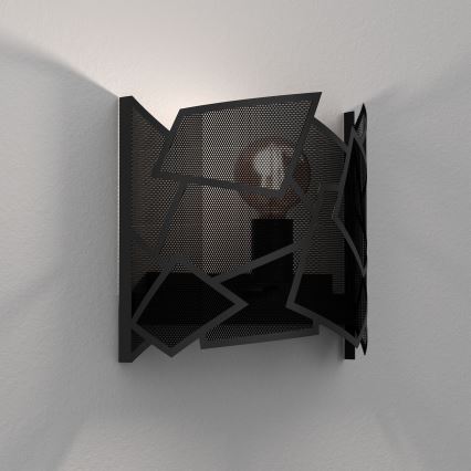Iluminação de parede CAMO 1xE27/15W/230V preto