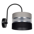 Iluminação de parede CORAL 1xE27/60W/230V preto/cinzento
