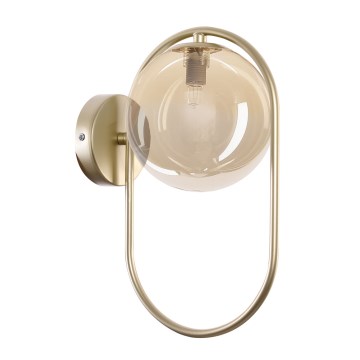 Iluminação de parede CORDEL 1xG9/28W/230V latão/fumado bege