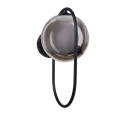 Iluminação de parede CORDEL 1xG9/28W/230V preto/fumado preto