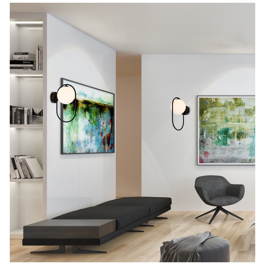 Iluminação de parede CORDEL 1xG9/28W/230V preto