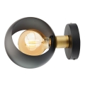 Iluminação de parede CYKLOP 1xE27/60W/230V preto