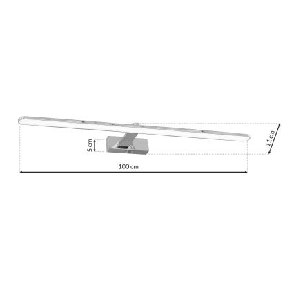 Iluminação de parede de casa de banho LED SPLASH 1xLED/21W/230V