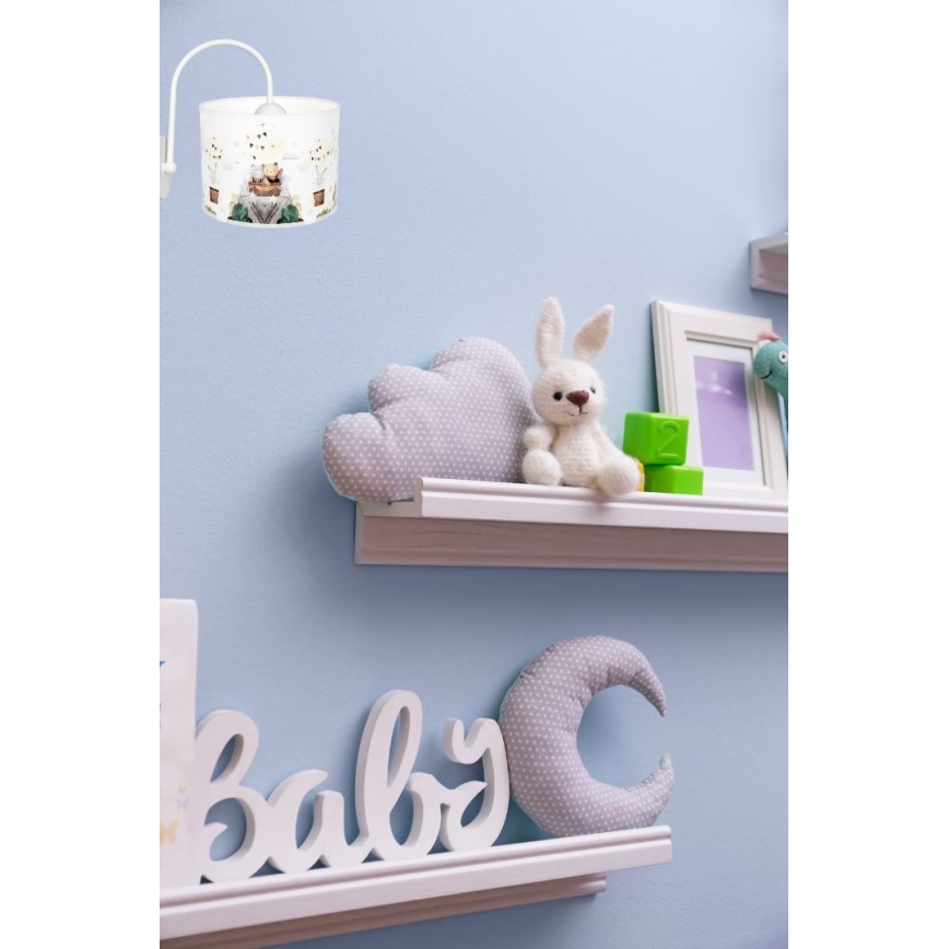 Iluminação de parede de criança BEARS 1xE27/60W/230V