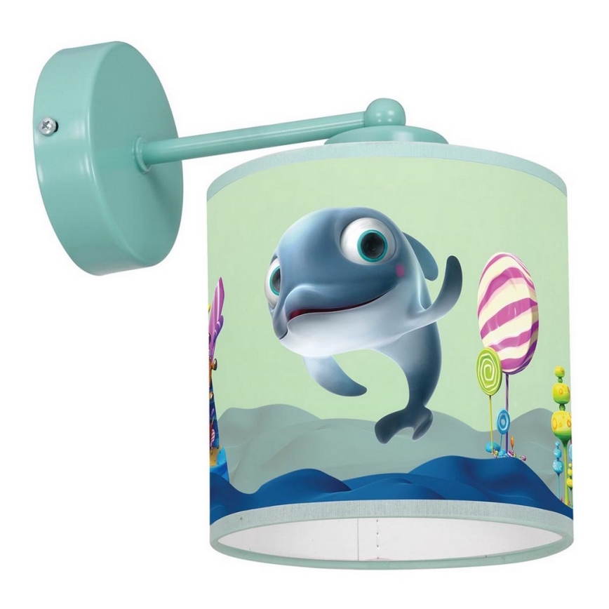 Iluminação de parede de criança DOLPHIN 1xE27/60W/230V