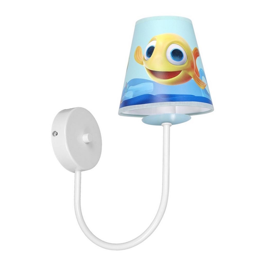 Iluminação de parede de criança FISH 1xE14/40W/230V