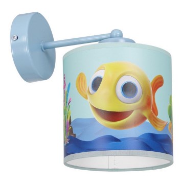 Iluminação de parede de criança FISH 1xE27/60W/230V