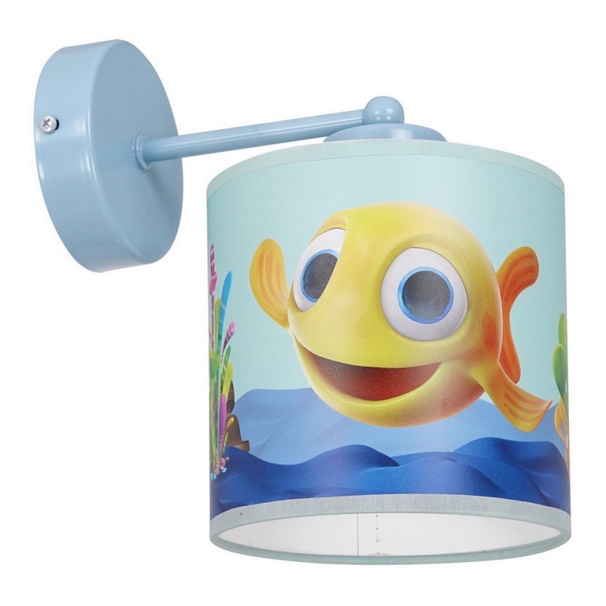 Iluminação de parede de criança FISH 1xE27/60W/230V