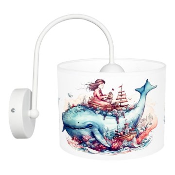 Iluminação de parede de criança OCEAN 1xE27/60W/230V