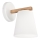 Iluminação de parede ELLIE 1xE27/15W/230V branco/carvalho