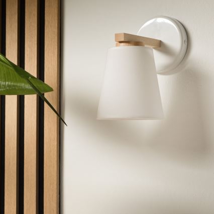 Iluminação de parede ELLIE 1xE27/60W/230V faia