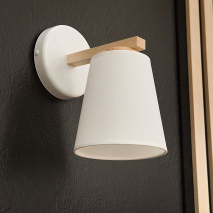 Iluminação de parede ELLIE 1xE27/60W/230V faia