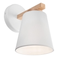 Iluminação de parede ELLIE 1xE27/60W/230V faia