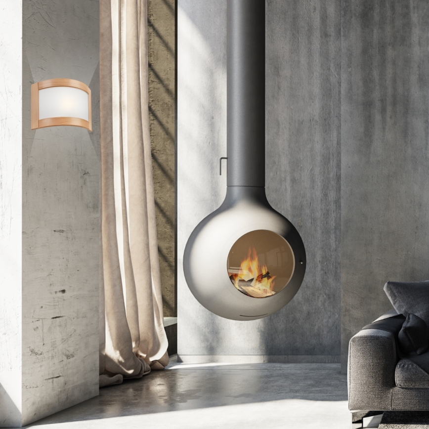 Iluminação de parede ELODIE 1xE27/60W/230V carvalho