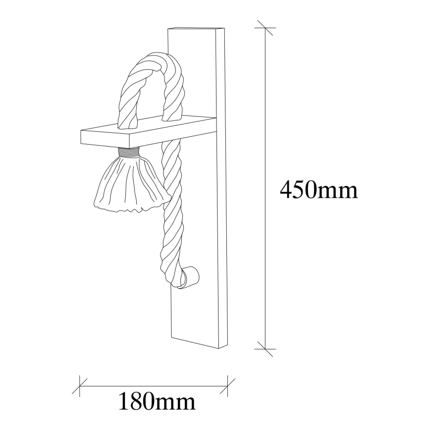 Iluminação de parede EREBOS 1xE27/40W/230V