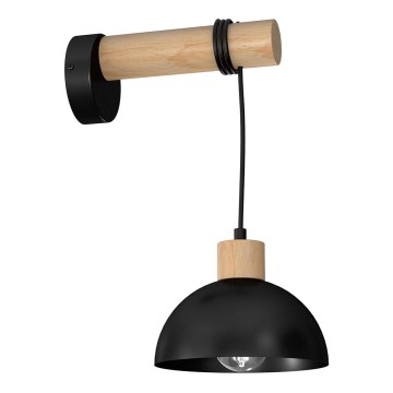 Iluminação de parede ERIK 1xE27/60W/230V bege/preta