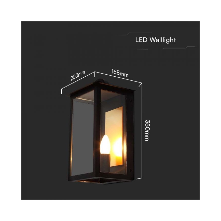 Iluminação de parede exterior 1xE14/30W/230V IP65