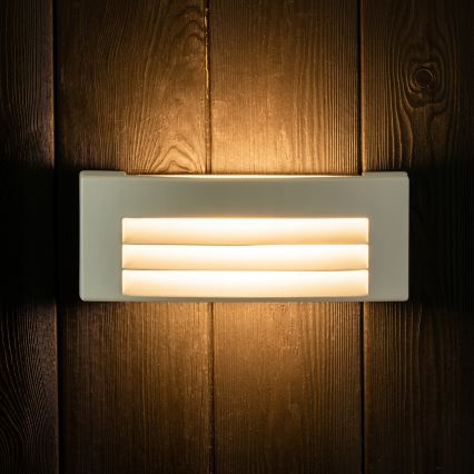 Iluminação de parede exterior 1xE27/14W/230V IP54 cinzento