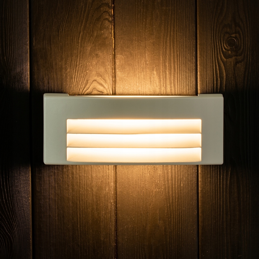 Iluminação de parede exterior 1xE27/14W/230V IP54 cinzento