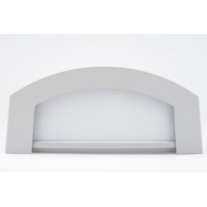 Iluminação de parede exterior 1xE27/14W/230V IP54 cinzento