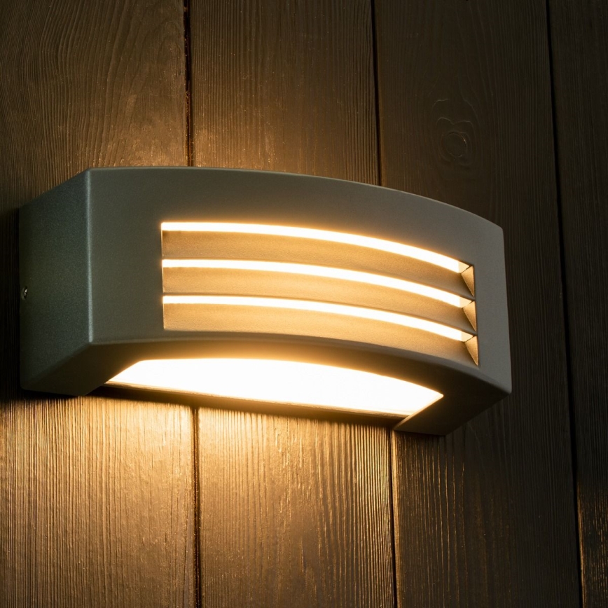 Iluminação de parede exterior 1xE27/14W/230V IP54 preto