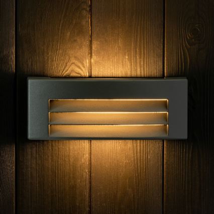 Iluminação de parede exterior 1xE27/14W/230V IP54 preto