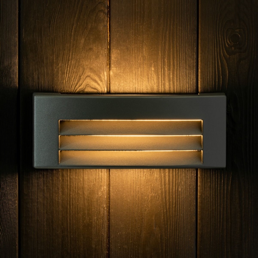 Iluminação de parede exterior 1xE27/14W/230V IP54 preto