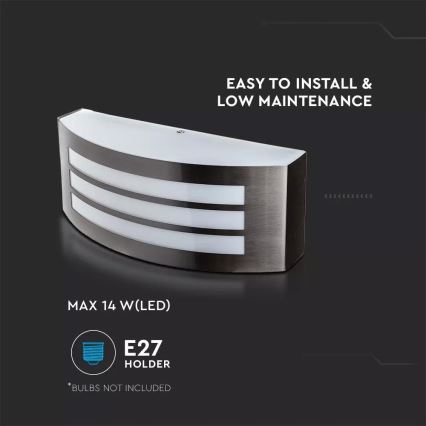 Iluminação de parede exterior 1xE27/15W/230V IP44