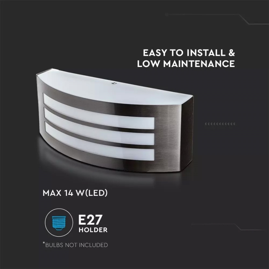 Iluminação de parede exterior 1xE27/15W/230V IP44