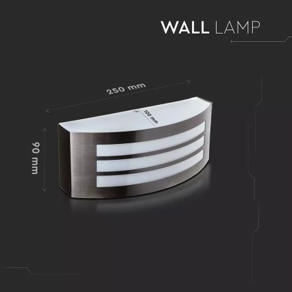 Iluminação de parede exterior 1xE27/15W/230V IP44