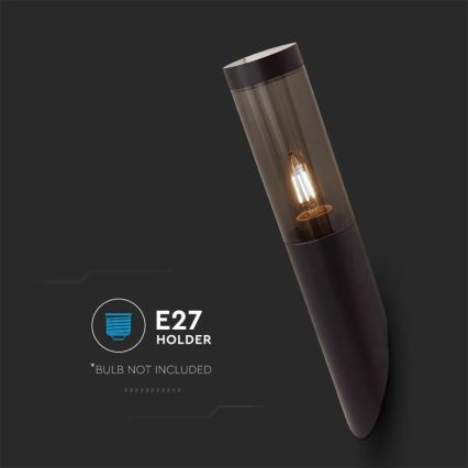 Iluminação de parede exterior 1xE27/18W/230V IP44