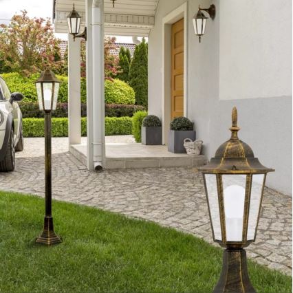 Iluminação de parede exterior 1xE27/20W/230V IP43 pátina
