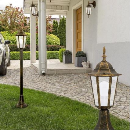 Iluminação de parede exterior 1xE27/20W/230V IP43 pátina