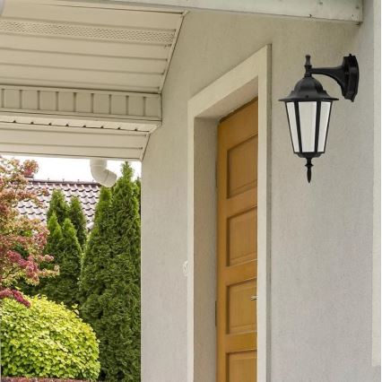 Iluminação de parede exterior 1xE27/20W/230V IP43 preto