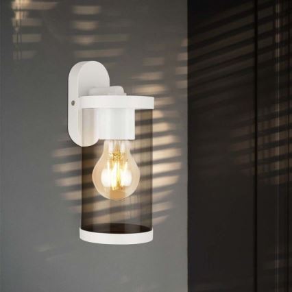 Iluminação de parede exterior 1xE27/60W/230V IP44 branco