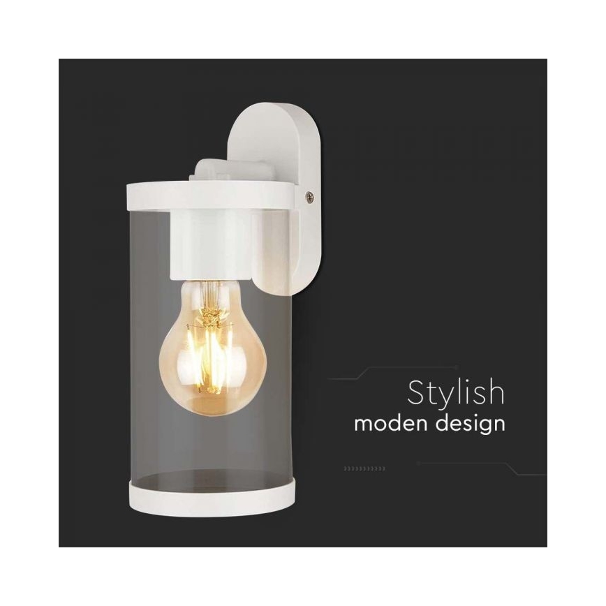 Iluminação de parede exterior 1xE27/60W/230V IP44 branco