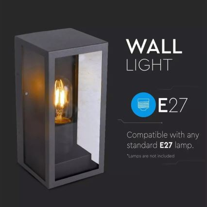 Iluminação de parede exterior 1xE27/60W/230V IP44